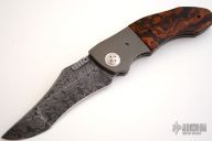 Pirate - Damascus & Desert Ironwood Linerlock