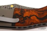 Pirate - Damascus & Desert Ironwood Linerlock