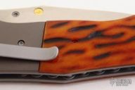 Anubis - Amber Jigged Bone - Linerlock