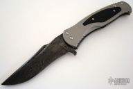 Subrosa - Damascus Prototype - Assisted Flipper Framelock