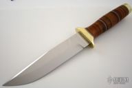 Clip Point Fighter - Leather Handle