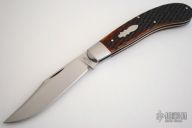 Large Saddlehorn Trapper - Autumn Jig Bone - Slipjoint
