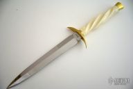 Ivory Twist Double Edged Dagger