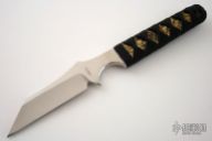 Straight Edge (Reverse) Tanto w/Python Snakeskin - #2124