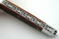 Double Trapper - Amber Peachseed Jig Bone Slipjoint