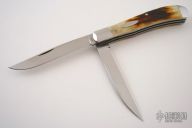 Stag 2 Blade Slim Trapper Slipjoint