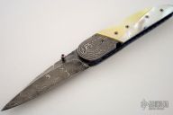 Raindrop - Damascus & Fitted Pearl