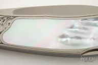 Engraved Interframe - Mother of Pearl Lockback