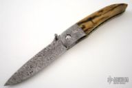 Model LLC Mammoth & Damascus Linerlock