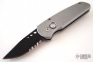 R204 Runt 2 - Grey Handle / Black Blade / Serrated