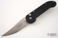 130-8 Mini UMS - Satin / Automatic / Serrated Edge