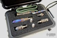 New!! Short Body Kubaton Pen Deluxe Set - Flame w/ Lg. Crown