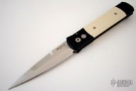 Godfather Tuxedo Limited - Black w/ Ivory Micarta Inlays