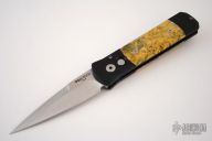 706DD GODSON Ltd - Black w/ Double Dyed Box Elder Burl