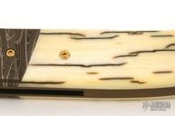 Damascus Mammoth Ivory Linerlock