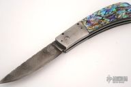 Damascus & Abalone Bolster Release Automatic
