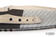 ADV Invader Tactical - Black Carbon Fiber / Silver Twill G10