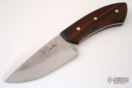 Hand Forged (S) Short Neck Knife - Ironwood