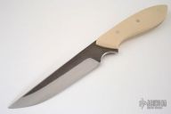 Hand Forged (S) Bird & Fish Knife - White Micarta