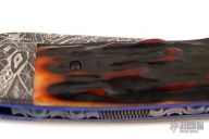 Damascus & Stag Linerlock - Spider