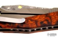 Anubis - Damascus & Ironwood Framelock