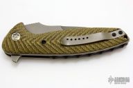 50/50 - Green Canvas Micarta