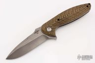 50/50 - Green Canvas Micarta