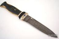 Sgian Dubh - Damascus & Mammoth Ivory