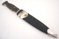 Sgian Dubh - Damascus & Mammoth Ivory