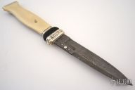 Sgian Dubh - Damascus & Mammoth Ivory