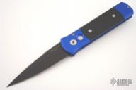 GODSON Ltd. Edition - Blue Handle w/ Black G10 / Black Blade / Plain Edge