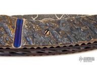 Damascus Linerlock w/ Textured Handle