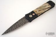 Godson - Custom Damascus / Satin Black / Mastodon Tooth