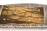 Gents Hunter/Fighter - Damascus & Fossil Mastodon