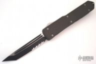 123-2-BCFT Ultratech T/E - Serrated - Black Carbon Fiber