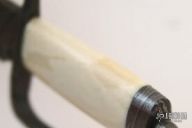 Miniature Damascus / Mammoth Ivory Bowie