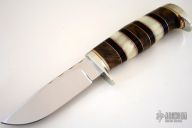 My Knife - Royal Russian Walnut / African Blackwood / White Amber
