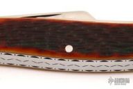 3 Blade Stockman - Amber Jig Bone Slipjoint