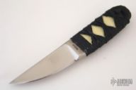 Tanto Mini Necker White Rayskin w/ Nylon Cord Wrap