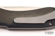 Glimpse Flipper - Black G10 / Green Micarta