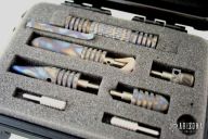 Short Body Kubaton Pen Deluxe Set - Flame (AP & Bullet)
