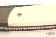 Small Automatic - Damascus & Ivory