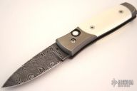 Small Automatic - Damascus & Ivory