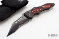 Vector A Serrated #1766 04/2002 - Red Rayskin Inlays