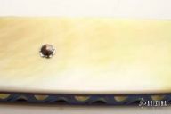 Damascus & Gold Lip Pearl Folder