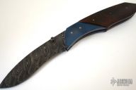 Large Damascus & Ironwood Folder
