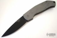 Magic 600BT - Gray Handle w/ Grooves / Black Plain Edge (1PR - S/N 120)