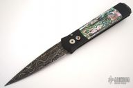Godfather Custom Damascus - Eggerling Damascus & Abalone
