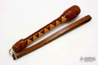 7" Two-Tone Leather Springloaded Blackjack w/ Strap