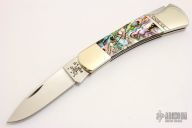 81225L SS Lock - Abalone